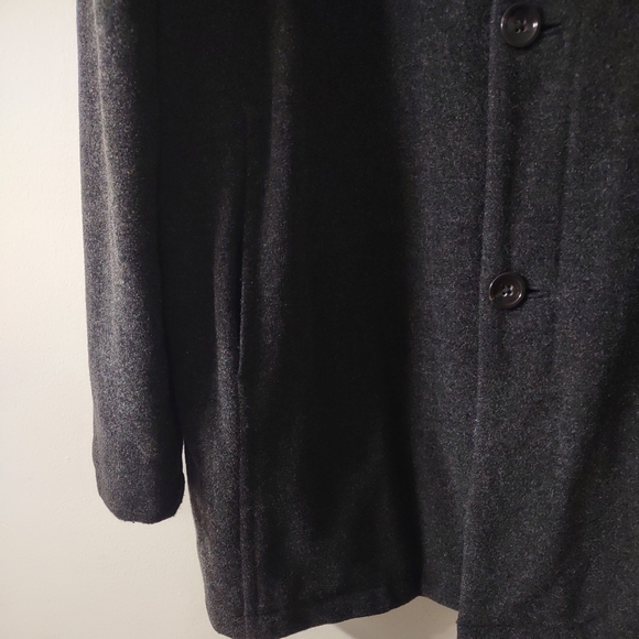 Banana Republic Wool Blend Dark Gray Coat, Size XL - Picture 7 of 9